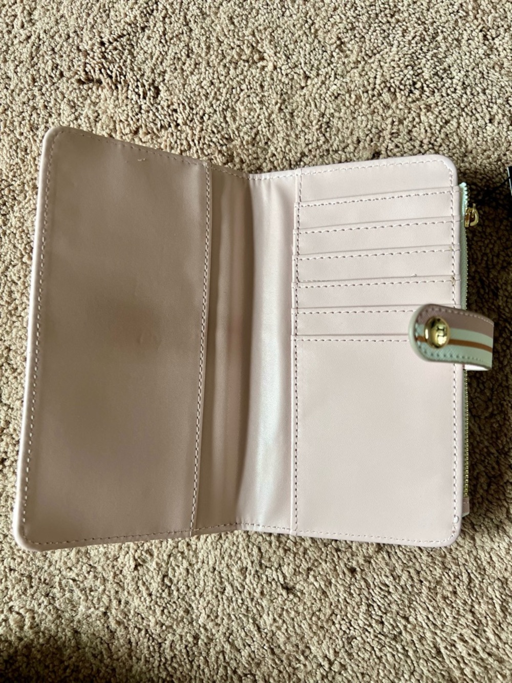 nanette lepore Pink Stripe Wallet with Card Holder - Picture 13 of 15